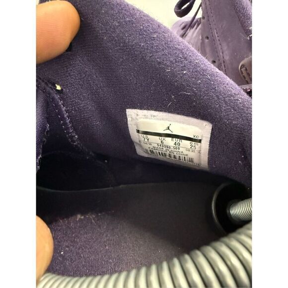 Nike Air Jordan Retro 6 "Purple Dynasty"  Women's Shoes Size 8.5 GS 7Y - Picture 5 of 6